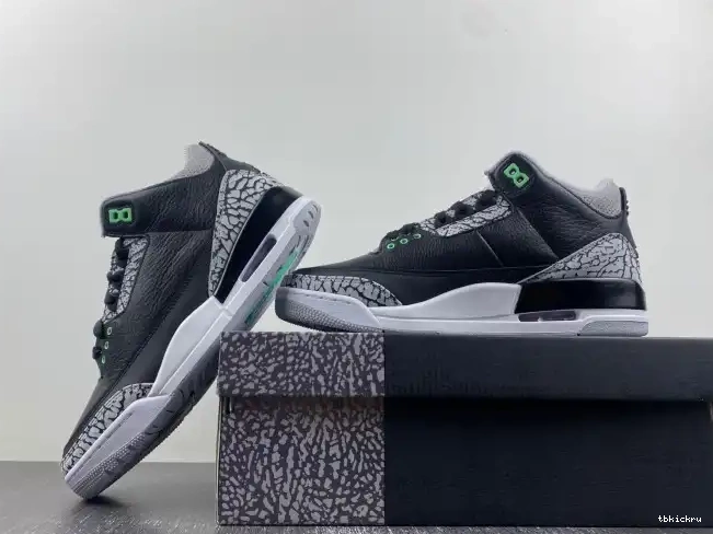Reps TBkick Glow Green Jordan CT8532-031 Air 3 0508